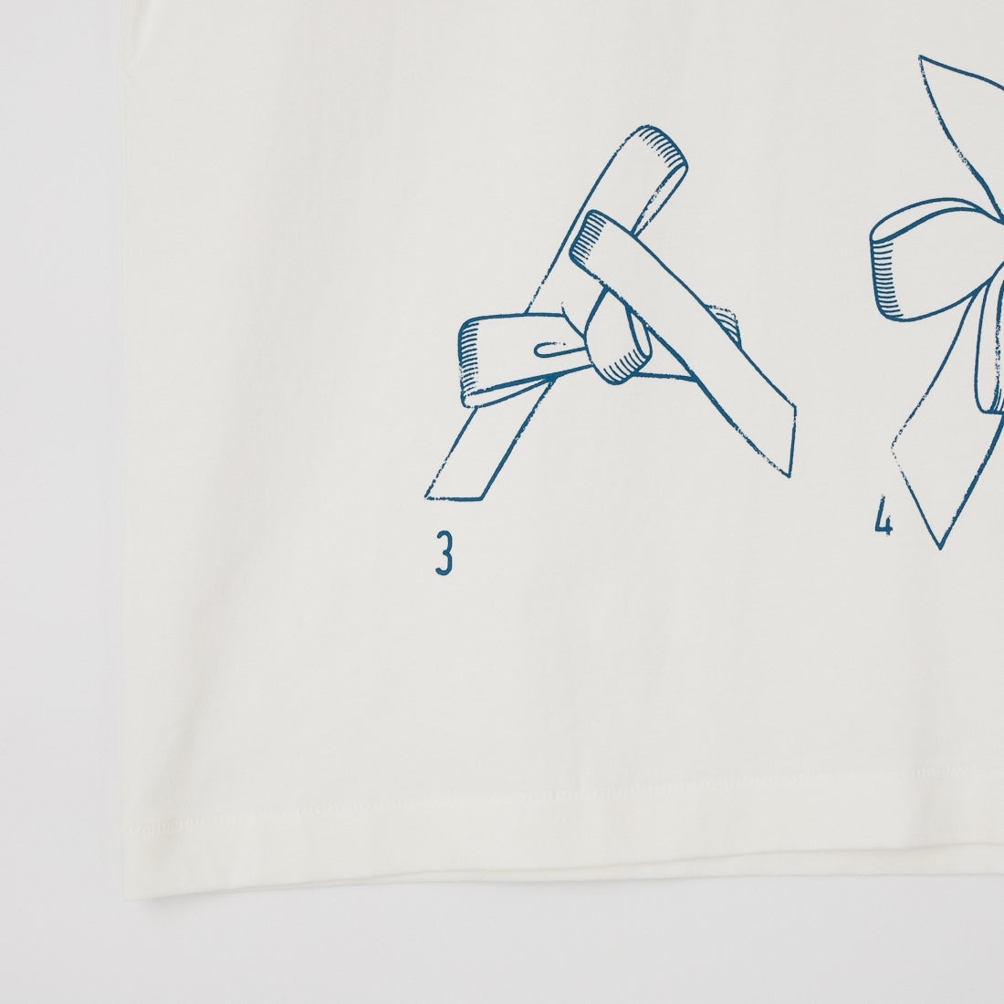 RhodolirioN [ロドリリオン] メイキングリボン プリントTシャツ [SW1058] A WHITE