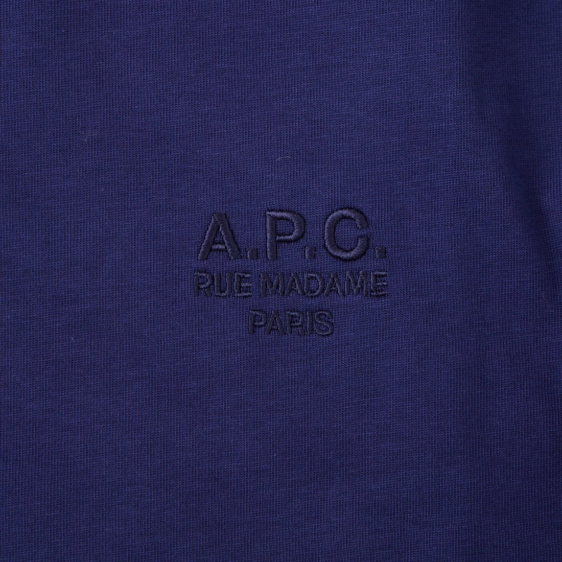 A.P.C. [アー・ペー・セー] Boxy Rue Madame Tシャツ [BOXY-RUE-MADAME] 37 INDIGO
