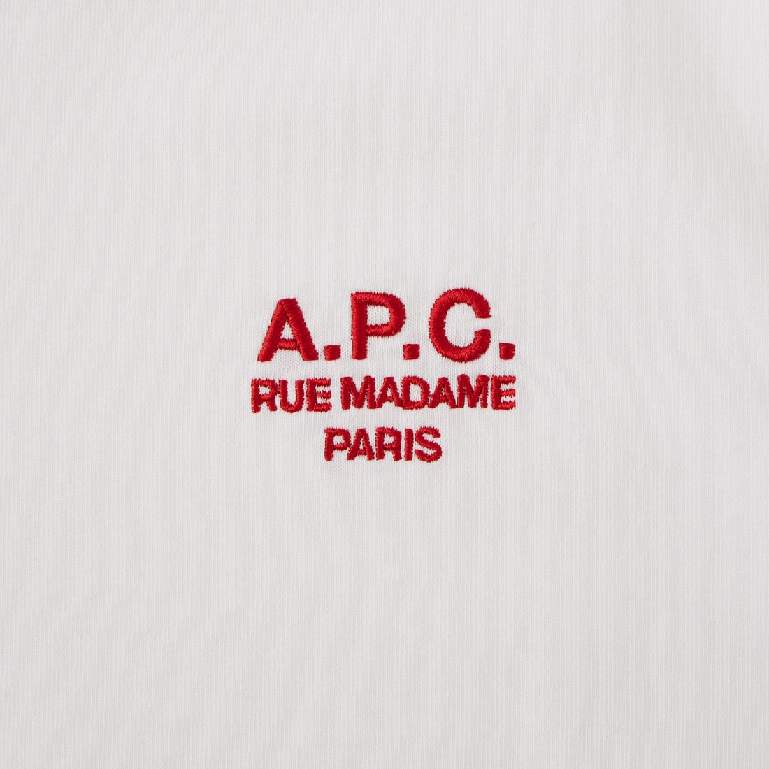 A.P.C. [アー・ペー・セー] Boxy Rue Madame Tシャツ [BOXY-RUE-MADAME] 90 BLANC