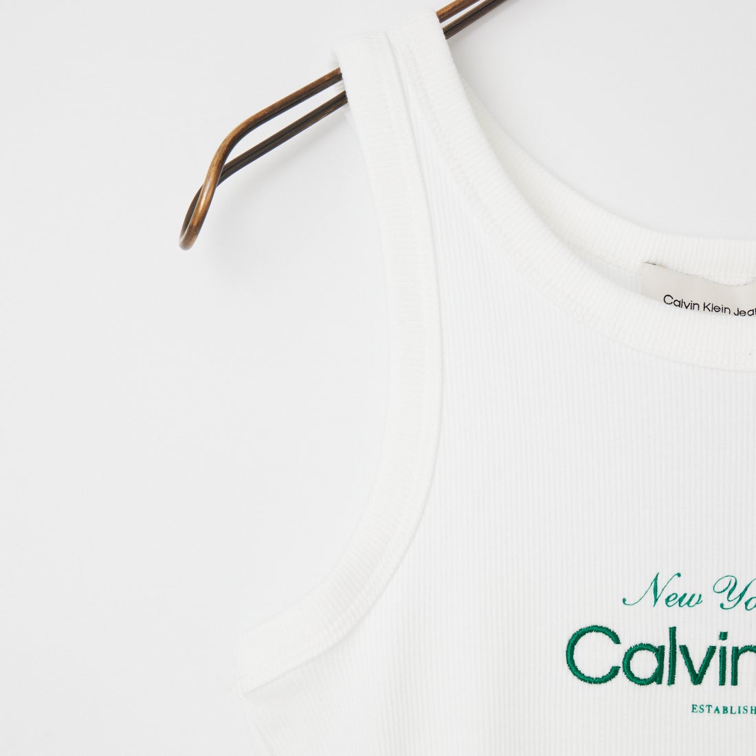Calvin Klein [カルバンクライン] リブグラフィック タンクトップ [47F816G] YAF