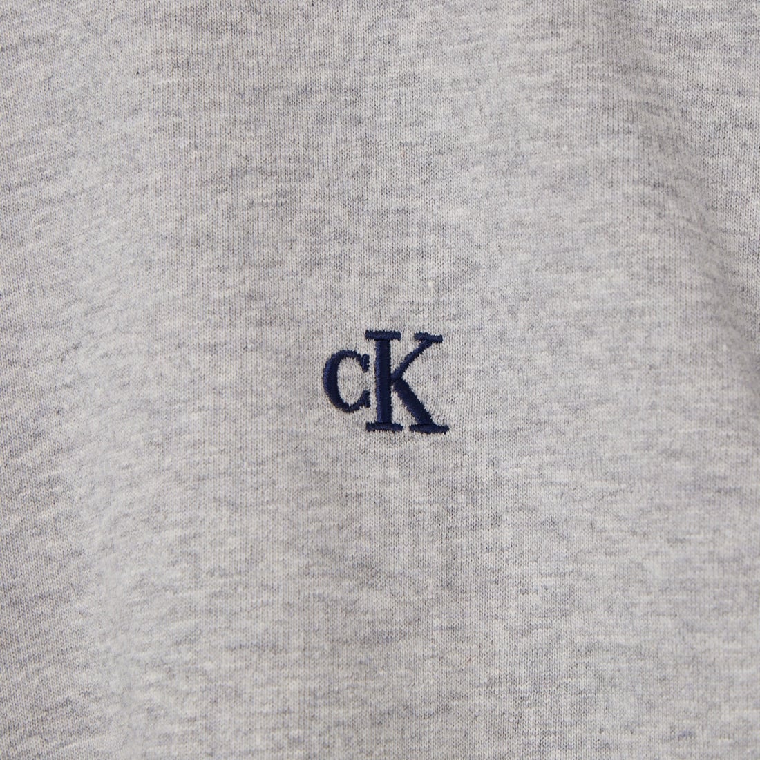 Calvin Klein [カルバンクライン] モノグラムロゴ刺繍 ストライプトリム Tシャツ [47F226G] P79