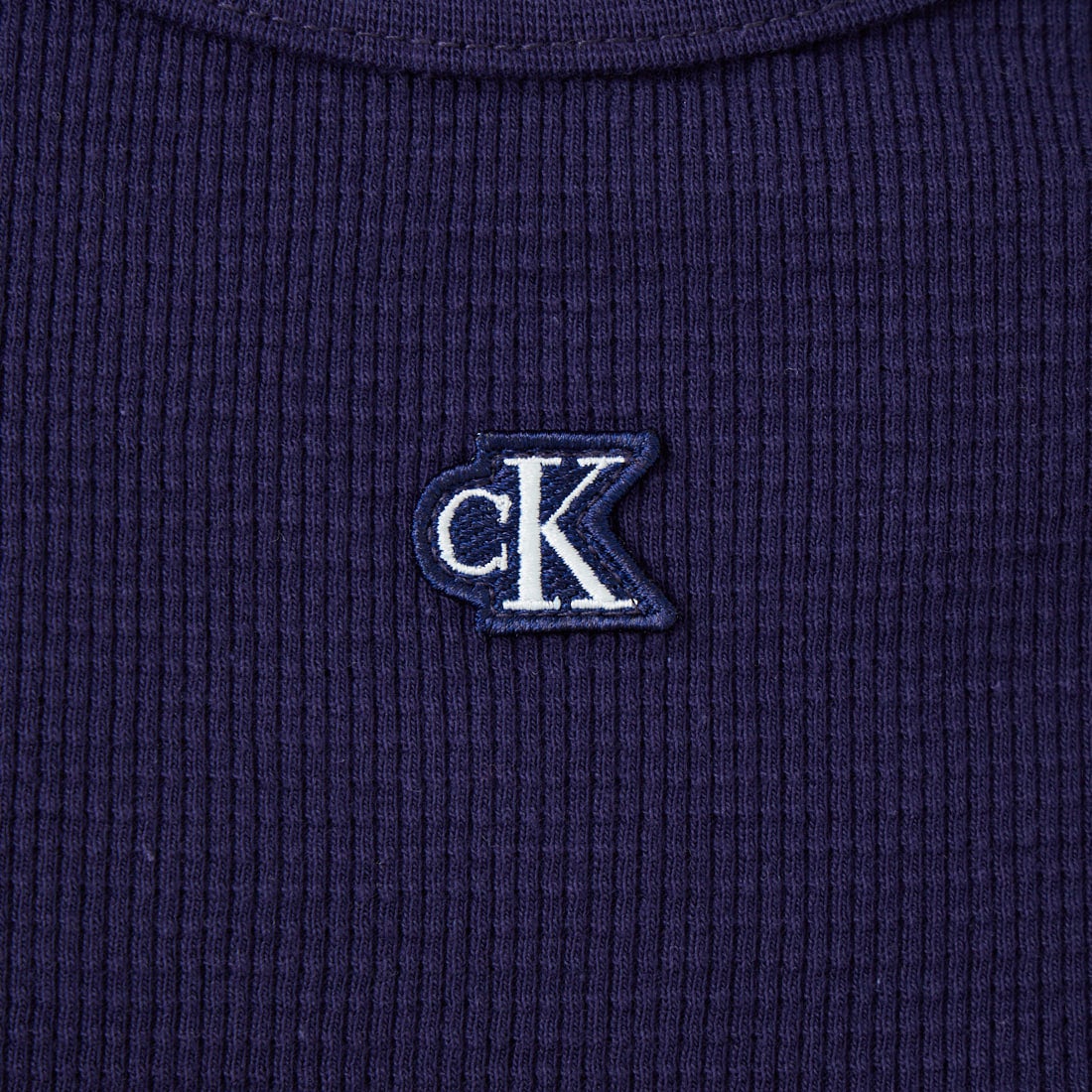 Calvin Klein [カルバンクライン] モノグラムロゴワッペン ワッフル レーサータンク [47F232G] 9EI