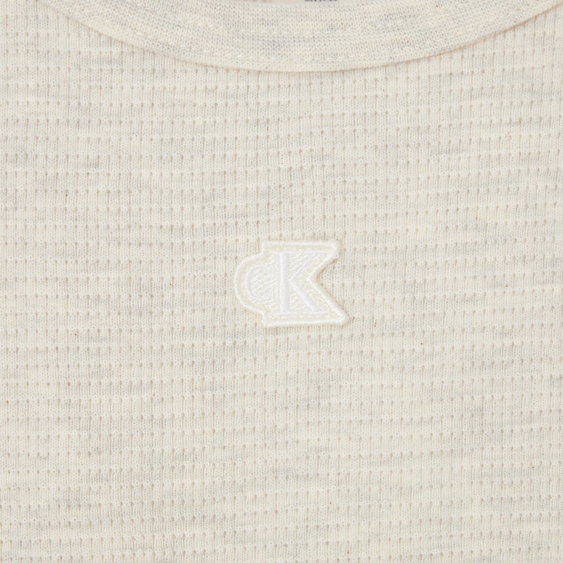 Calvin Klein [カルバンクライン] モノグラムロゴワッペン ワッフル レーサータンク [47F232G] P4P