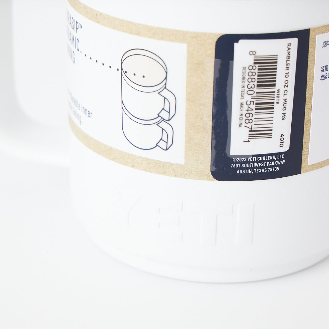 YETI [イエティ] ランブラー スタッカブル 10ozマグ [10OZ-STACKABLE-MUG-D] ﾎﾜｲﾄ