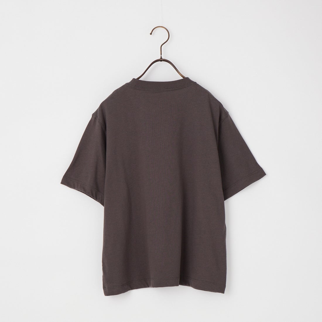 DANTON [ダントン] ショート丈 無地 半袖Tシャツ [DT-C0404CJJ] COAL GREY