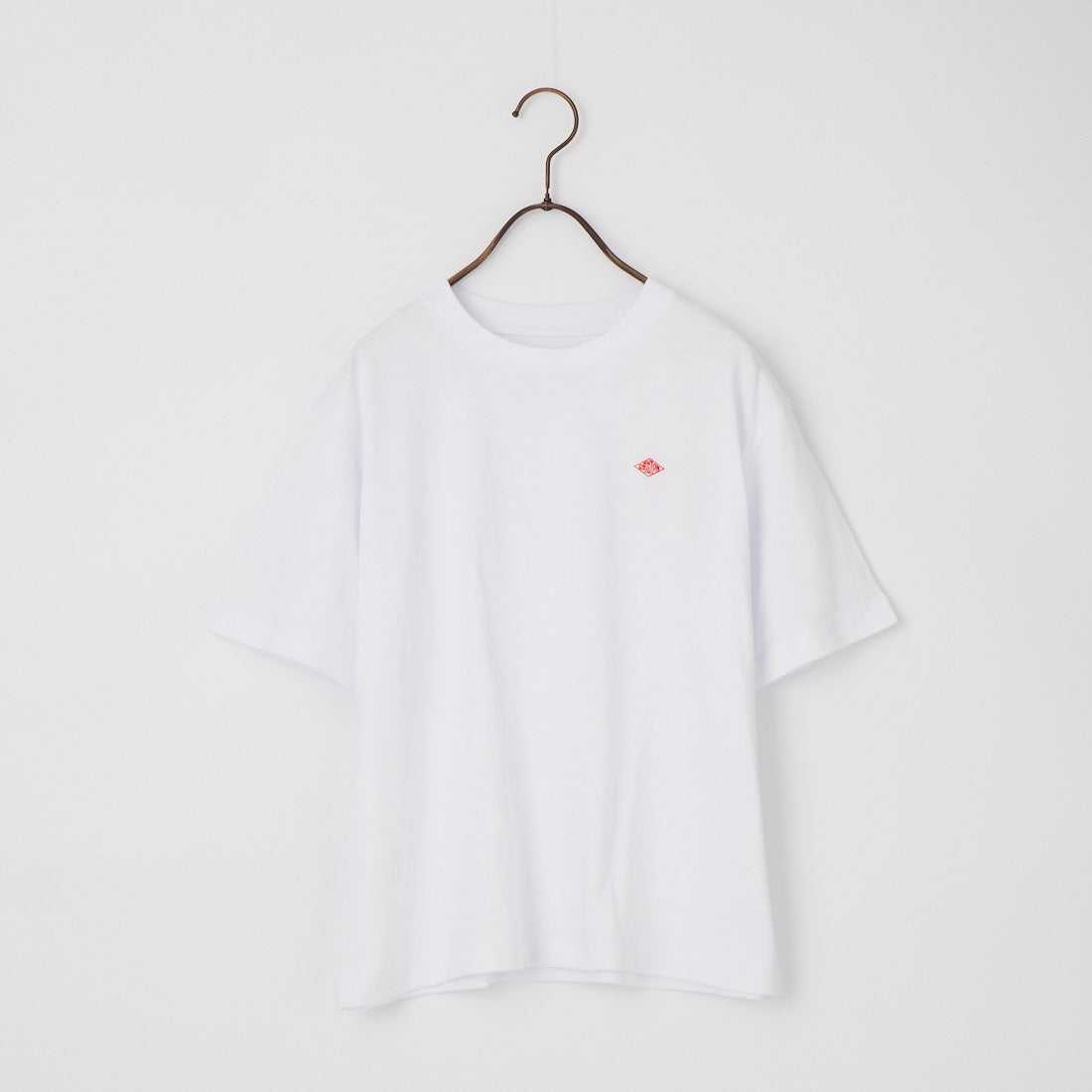 DANTON [ダントン] ショート丈 無地 半袖Tシャツ [DT-C0404CJJ] WHITE