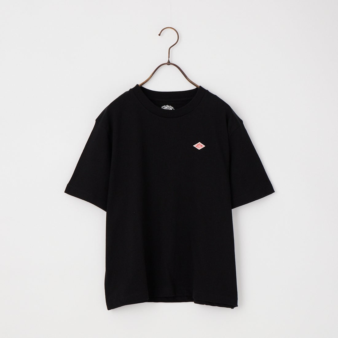 DANTON [ダントン] ショート丈 無地 半袖Tシャツ [DT-C0404CJJ] BLACK