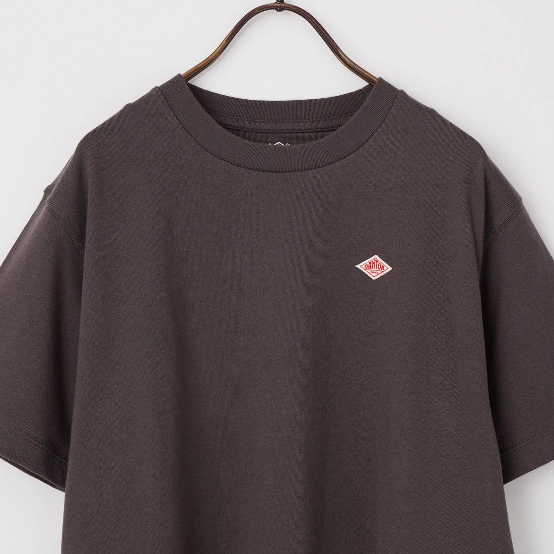 DANTON [ダントン] ショート丈 無地 半袖Tシャツ [DT-C0404CJJ] COAL GREY