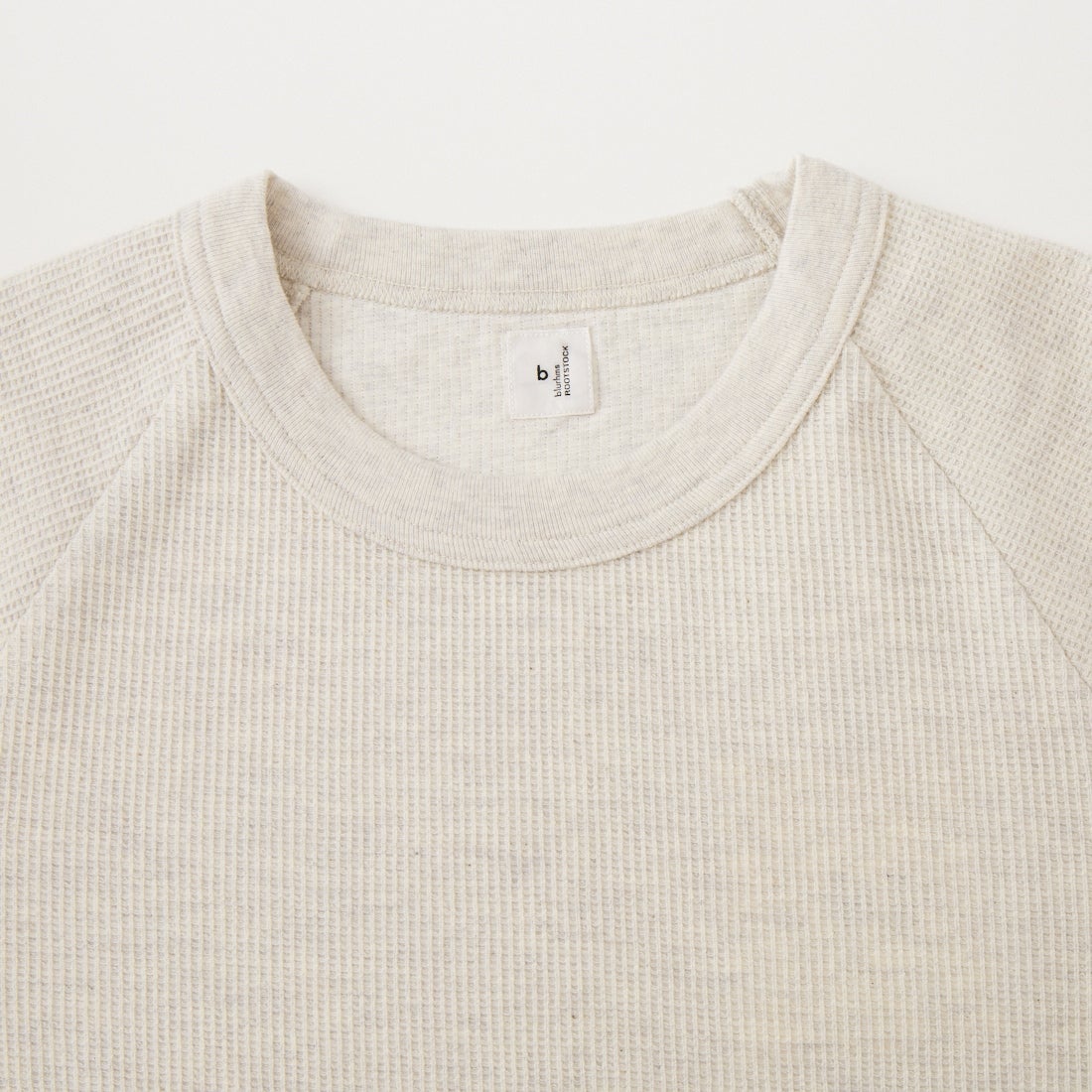 blurhms ROOTSTOCK [ブラームス ルーツストック] ラフ＆スムース サーマル ラグランTシャツ [BROOTS24S21S26] 02 H.OATME