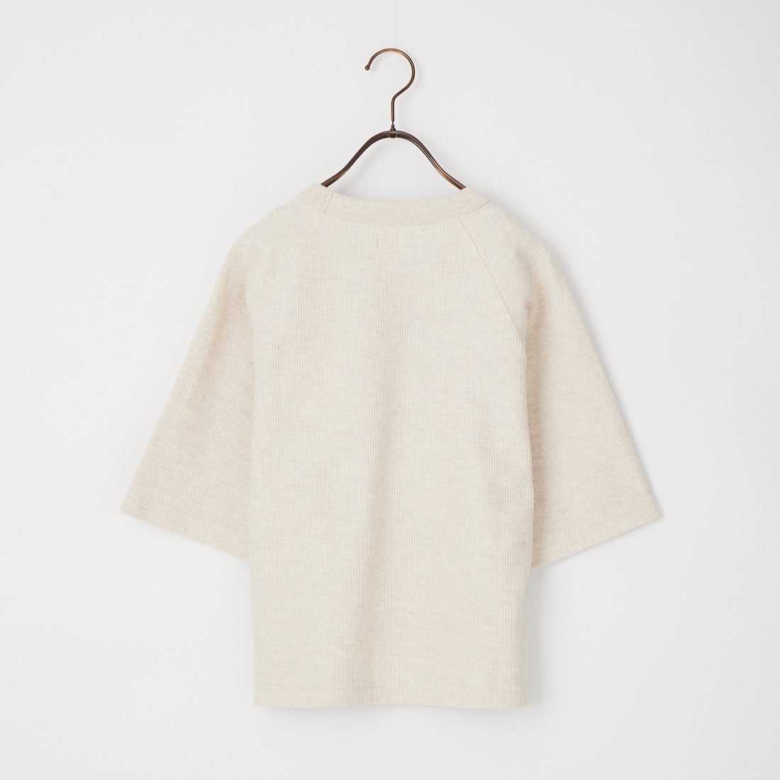 blurhms ROOTSTOCK [ブラームス ルーツストック] ラフ＆スムース サーマル ラグランTシャツ [BROOTS24S21S26] 02 H.OATME