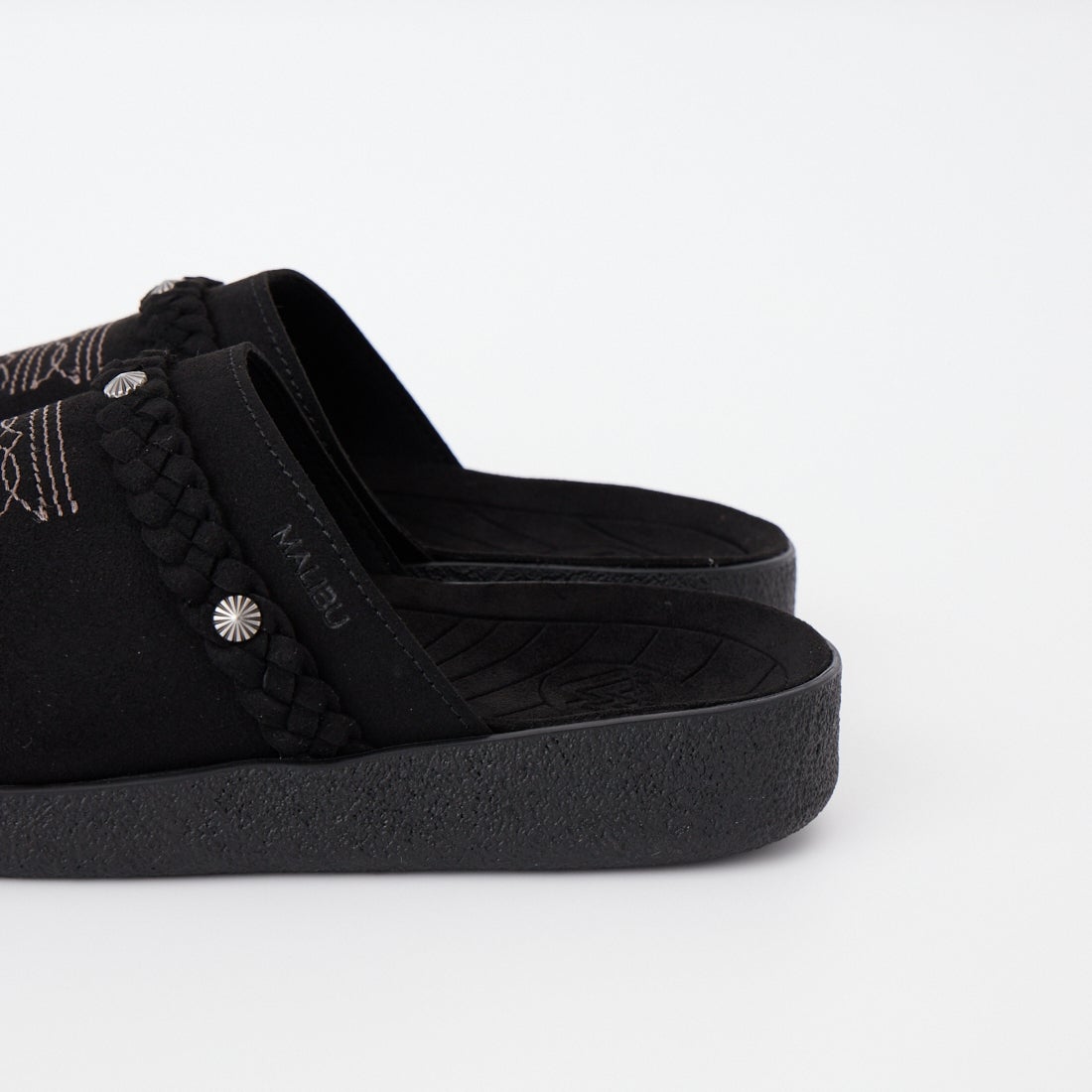 MALIBU SANDALS [マリブサンダル] スライドサンダル [MS120001] BLACK/BLAC