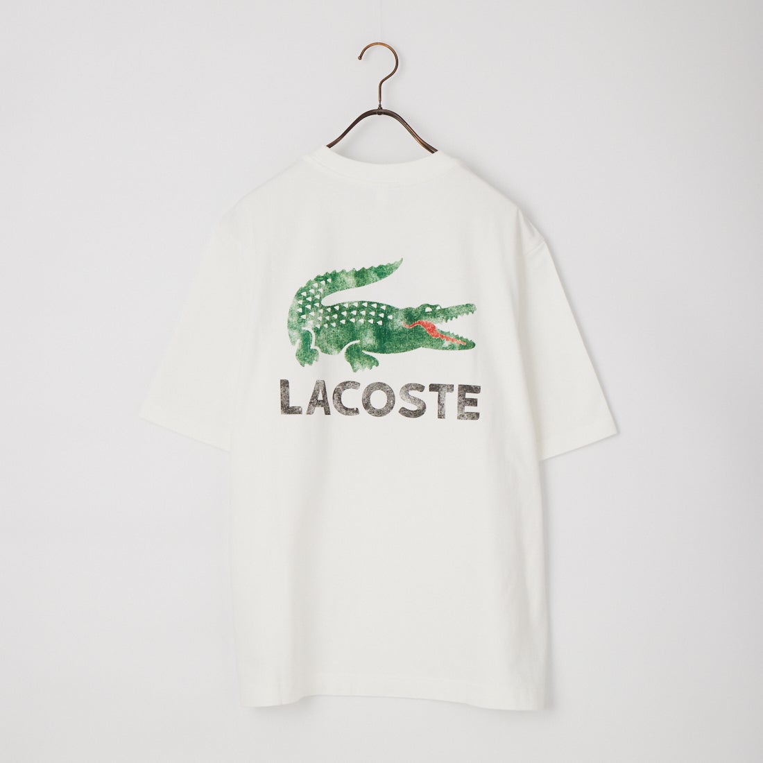 LACOSTE [ラコステ] ビンテージロゴ Tシャツ [TH9425] 70V FLOUR