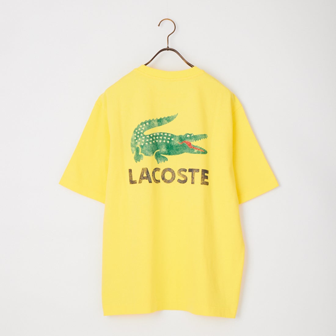 LACOSTE [ラコステ] ビンテージロゴ Tシャツ [TH9425] 107 YELLOW