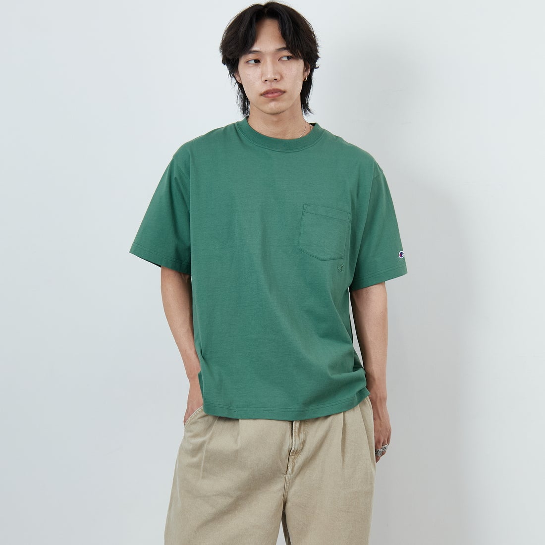 560 M.GREE&&モデル身長：179cm 着用サイズ：L&&