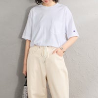010 WHITE&&モデル身長：162cm 着用サイズ：S&&