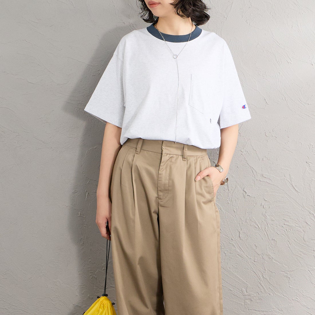 060 H.GRAY&&モデル身長：162cm 着用サイズ：S&&