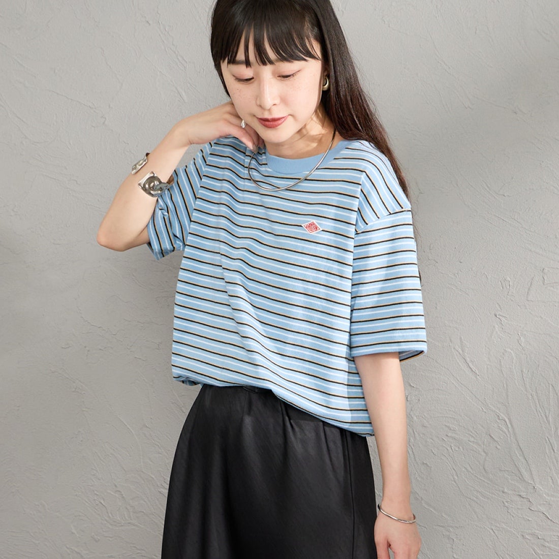 BLU/ORANGE&&モデル身長：150cm 着用サイズ：S&&
