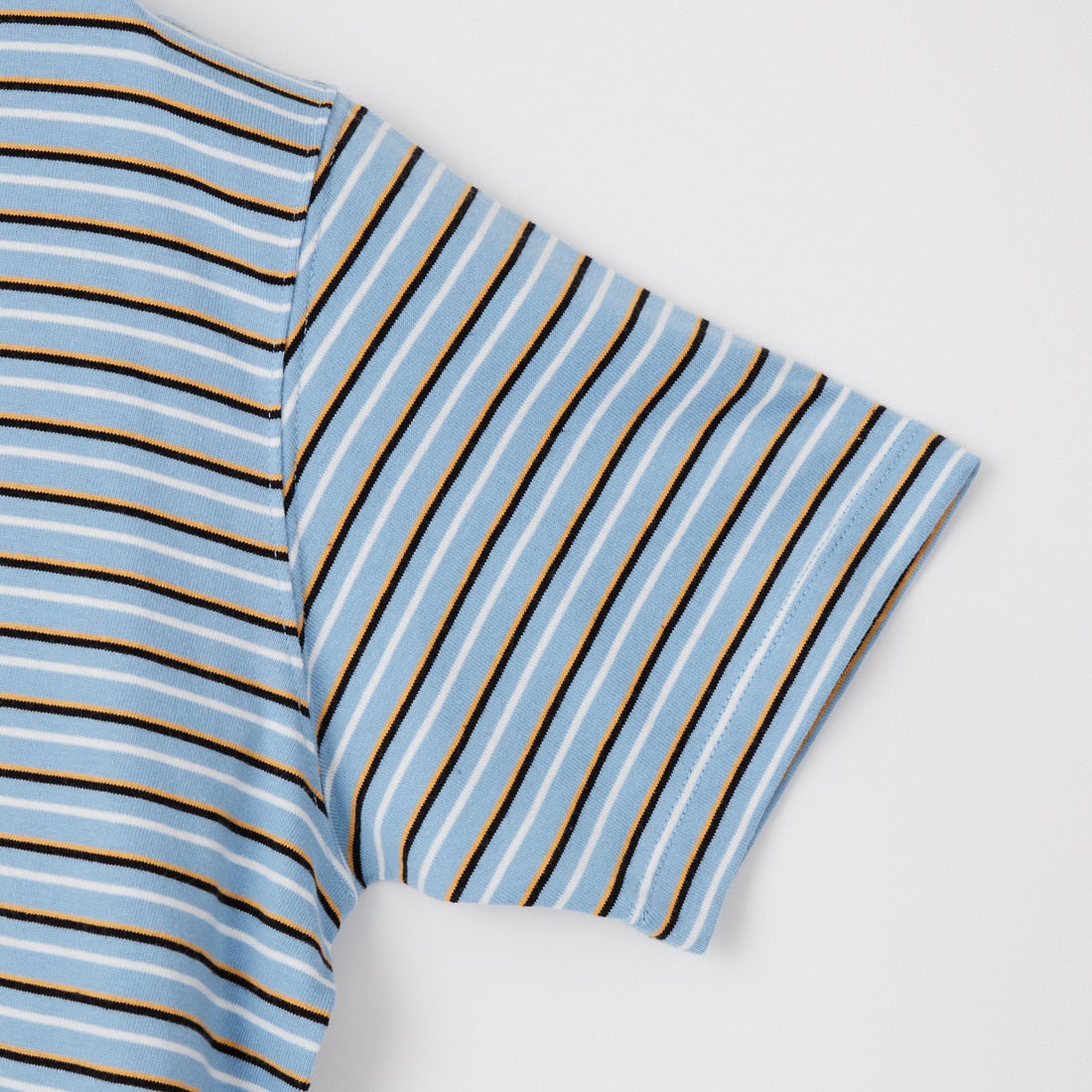 DANTON [ダントン] ショート丈 ストライプ半袖Tシャツ [DT-C0404CJJ] BLU/ORANGE