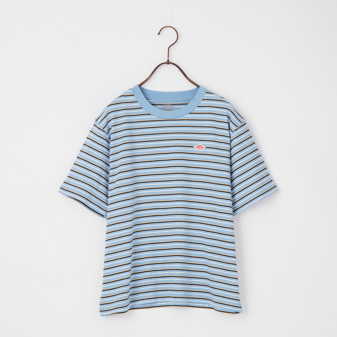 DANTON [ダントン] ショート丈 ストライプ半袖Tシャツ [DT-C0404CJJ] BLU/ORANGE