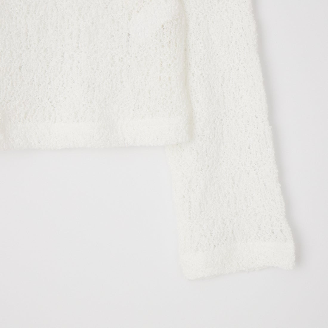 mizuiro ind [ミズイロインド] レースクルーネックTシャツ [1-210080] 11 OFF WHI