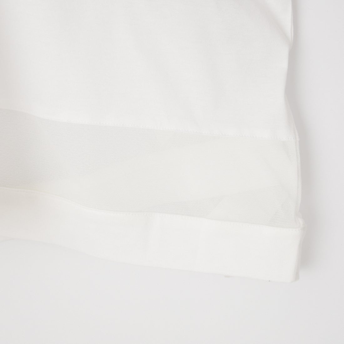 mizuiro ind [ミズイロインド] メッシュヘム ワイドプルオーバー [2-210130] 11 OFF WHI