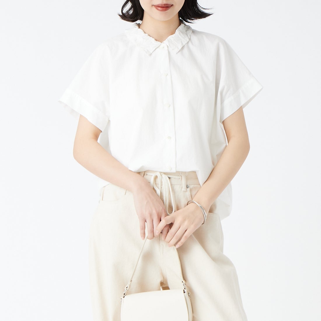 11 OFF WHI&&モデル身長：162cm 着用サイズ：F&&