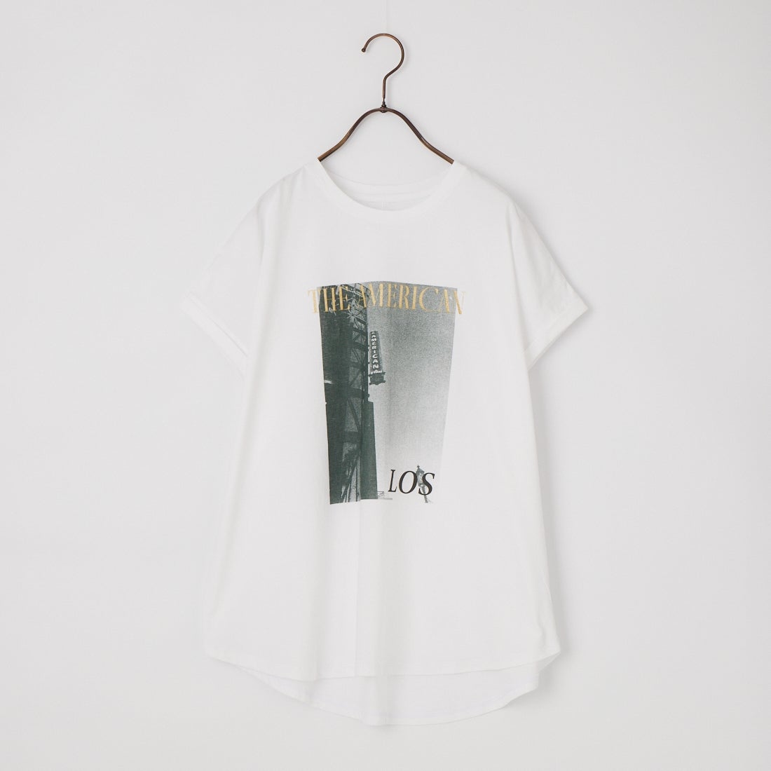 MICA&DEAL × JEANSFACTORY [マイカアンドディール × ジーンズファクトリー] 別注 フレンチスリーブ フォトプリントTシャツ [0126209177-JF] WHITE