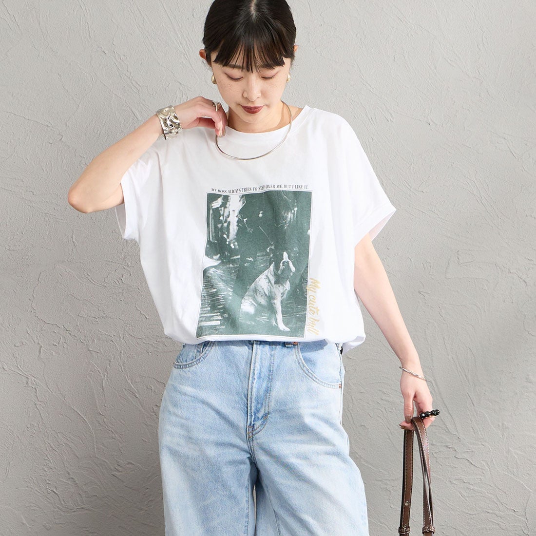 WHITE&&モデル身長：150cm 着用サイズ：F&&