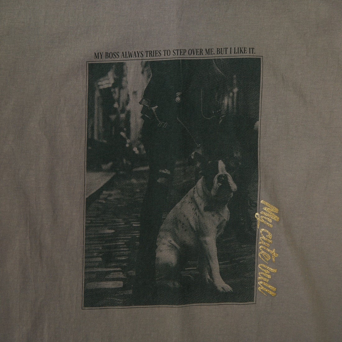 MICA&DEAL × JEANSFACTORY [マイカアンドディール × ジーンズファクトリー] 別注 フレンチスリーブ フォトプリントTシャツ [0126209178-JF] CHARCOAL