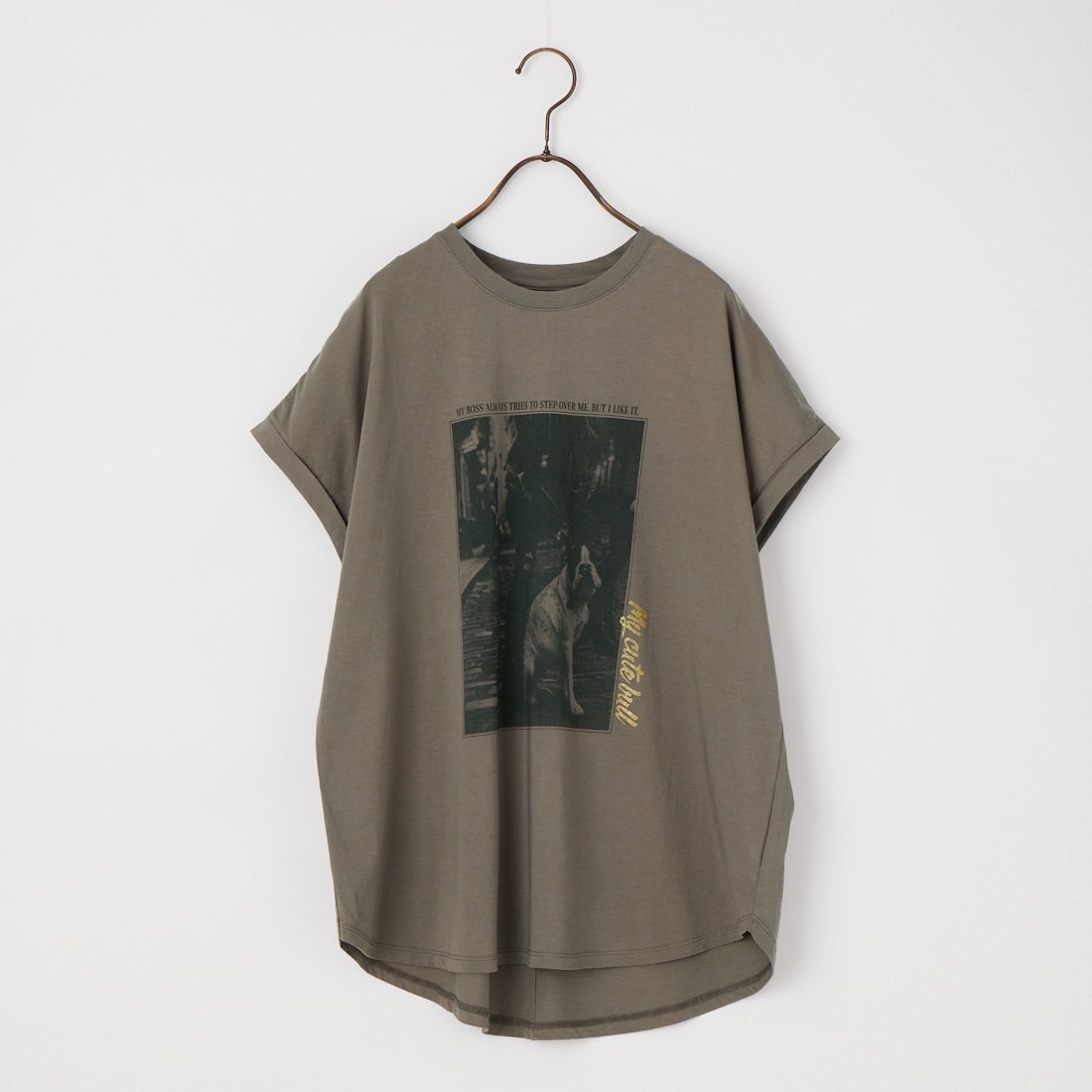 MICA&DEAL × JEANSFACTORY [マイカアンドディール × ジーンズファクトリー] 別注 フレンチスリーブ フォトプリントTシャツ [0126209178-JF] CHARCOAL