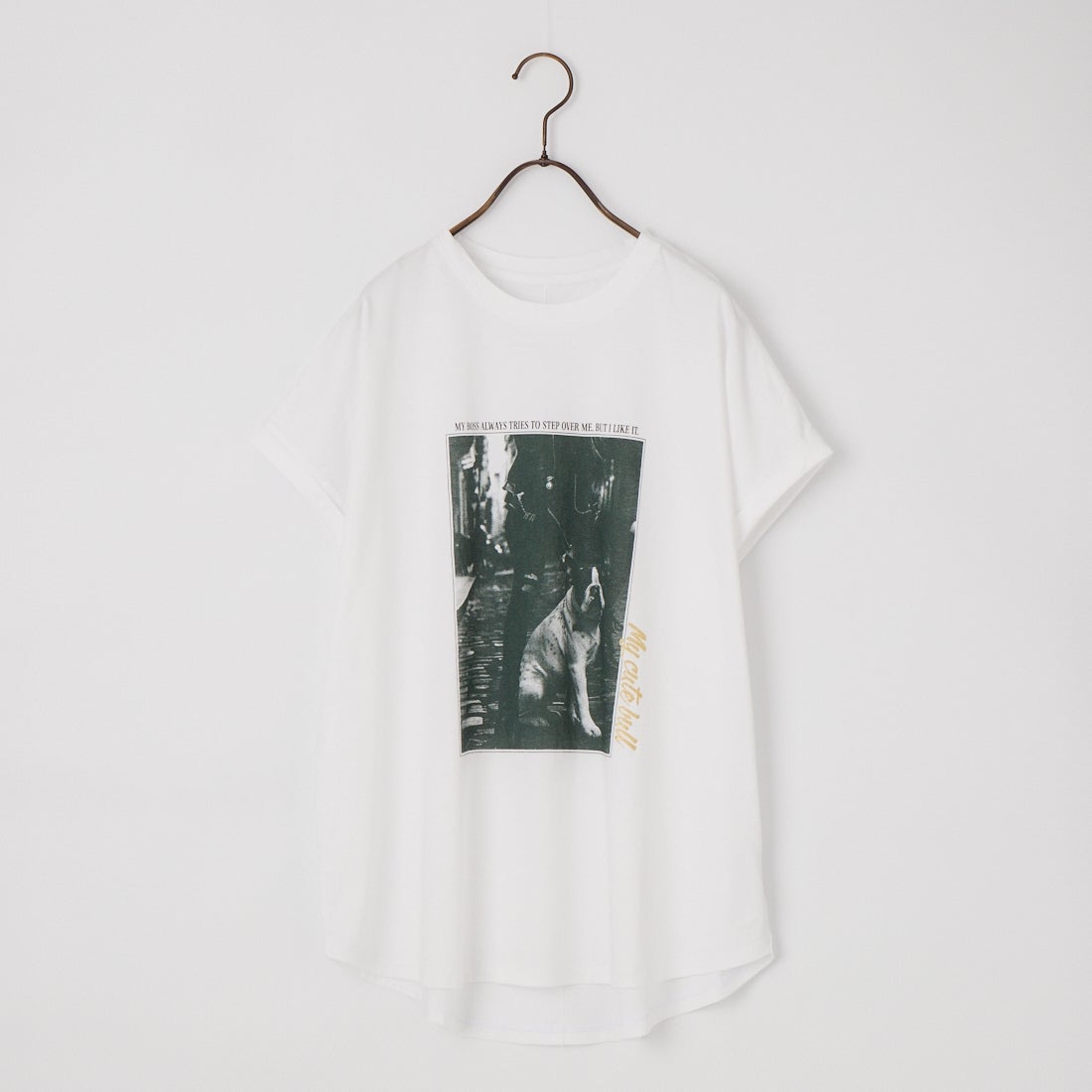 MICA&DEAL × JEANSFACTORY [マイカアンドディール × ジーンズファクトリー] 別注 フレンチスリーブ フォトプリントTシャツ [0126209178-JF] WHITE