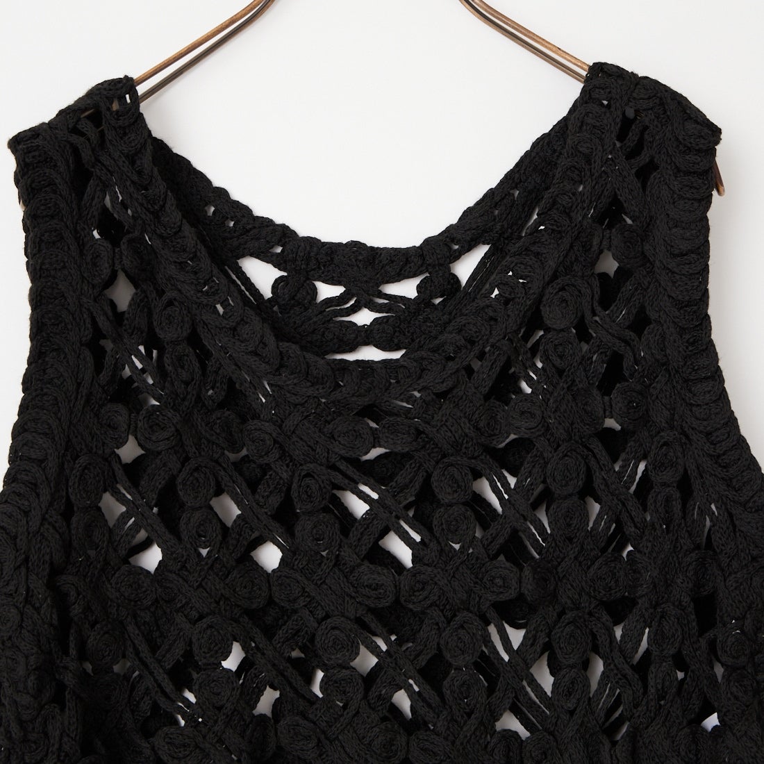 Jf Ready Made [ジェイエフレディメイド] マクラメロープベスト [151-15102] ﾌﾞﾗｯｸ