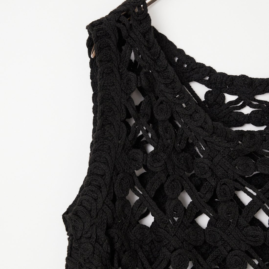 Jf Ready Made [ジェイエフレディメイド] マクラメロープベスト [151-15102] ﾌﾞﾗｯｸ