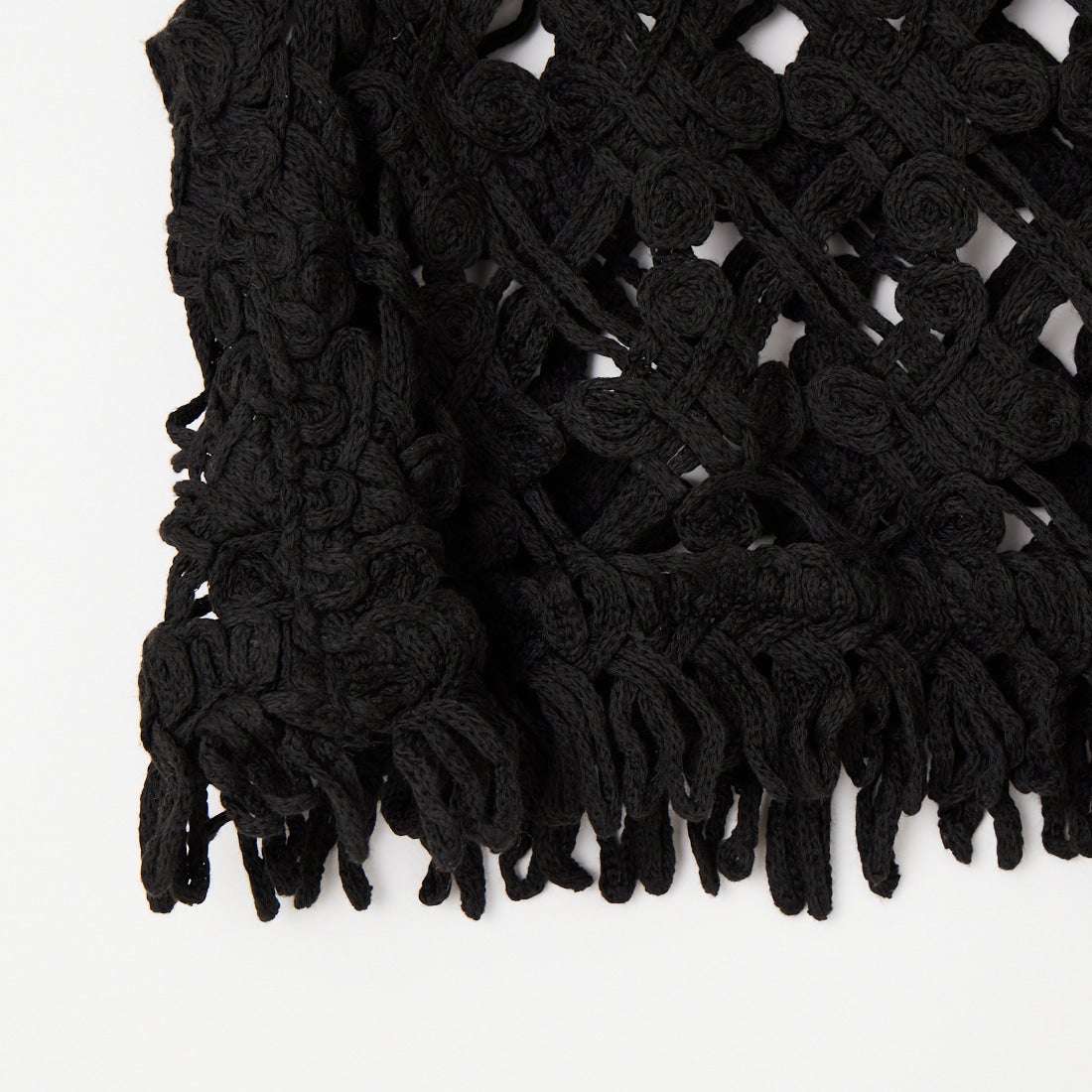 Jf Ready Made [ジェイエフレディメイド] マクラメロープベスト [151-15102] ﾌﾞﾗｯｸ