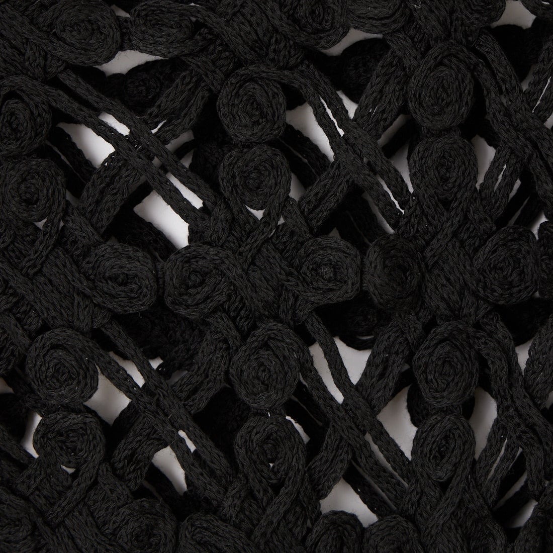 Jf Ready Made [ジェイエフレディメイド] マクラメロープベスト [151-15102] ﾌﾞﾗｯｸ