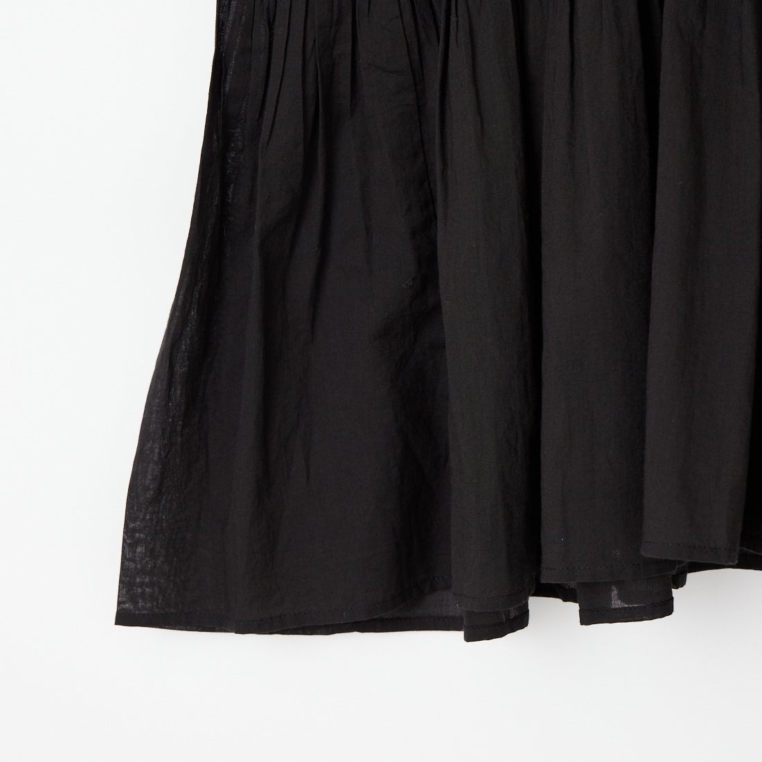 maison de soil [メゾンドソイル] ミニピンタック ハーフスリーブプルオーバー [NMDS26241] 9900 BLACK