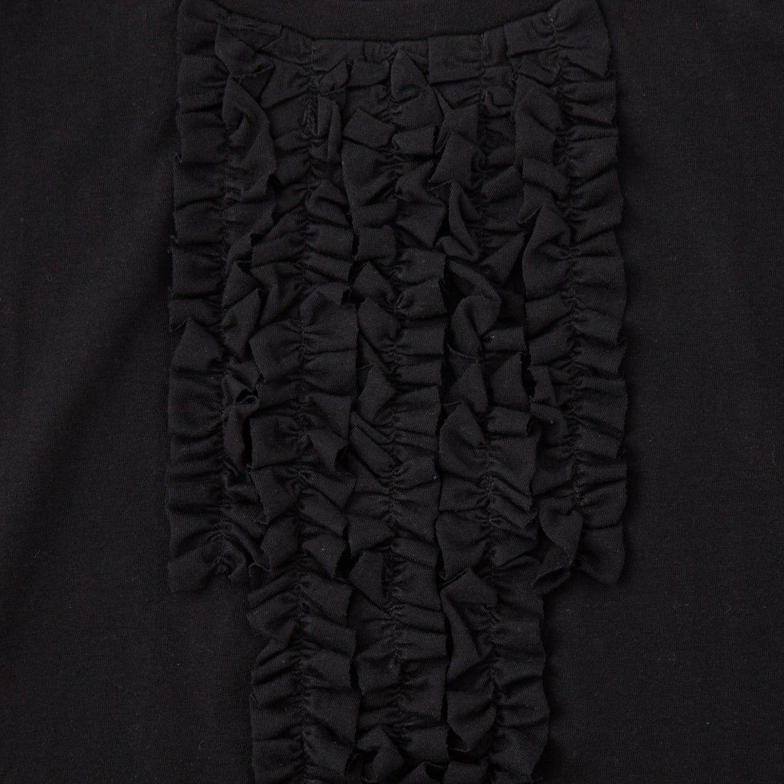 mizuiro ind [ミズイロインド] フレンチスリーブフリルプルオーバー [1-210082] 99 BLACK