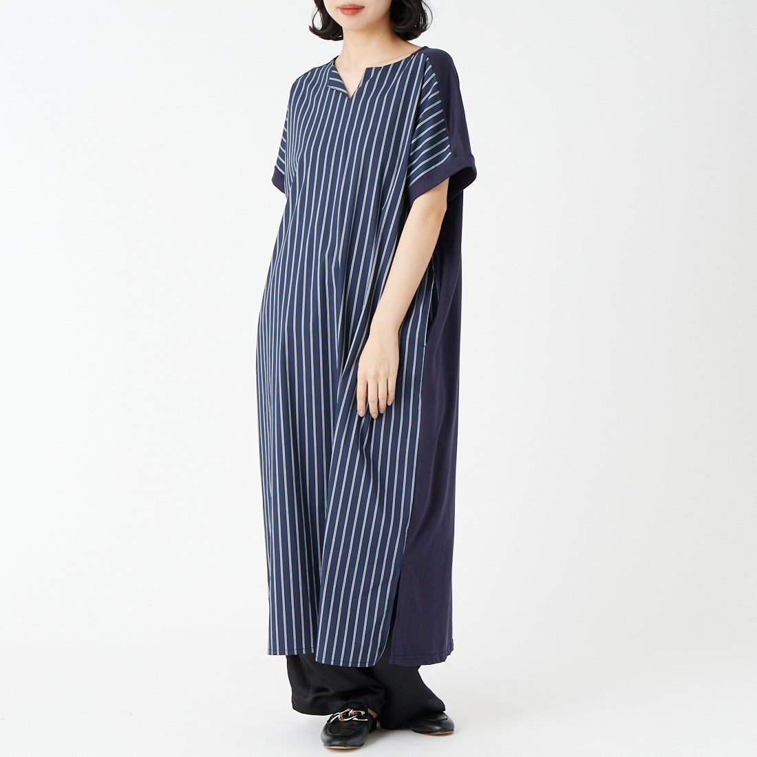 595 STﾈｲﾋﾞ&&モデル身長：162cm 着用サイズ：F&&