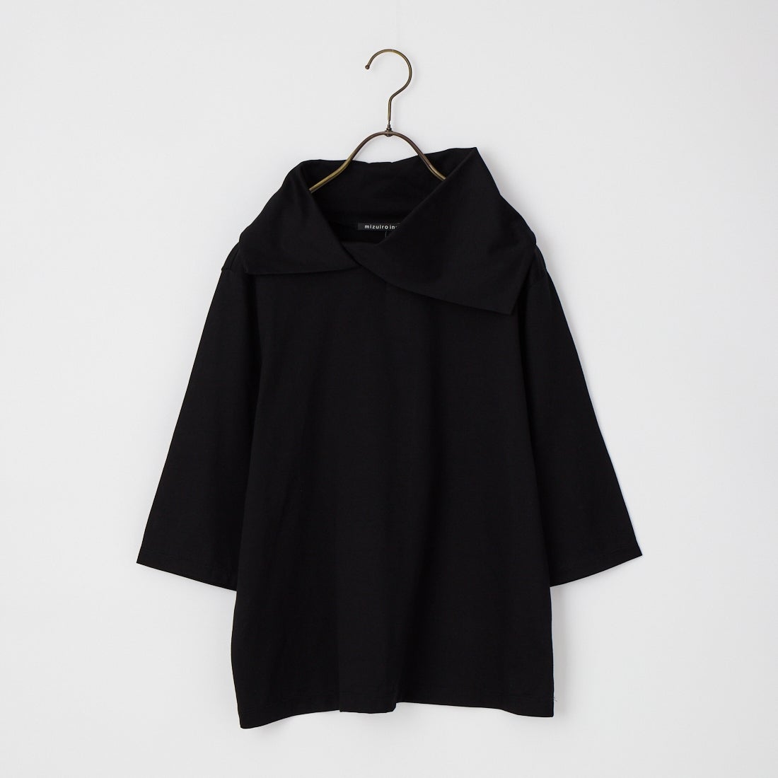 mizuiro ind [ミズイロインド] アシンメトリーカラープルオーバー [1-210071] 99 BLACK