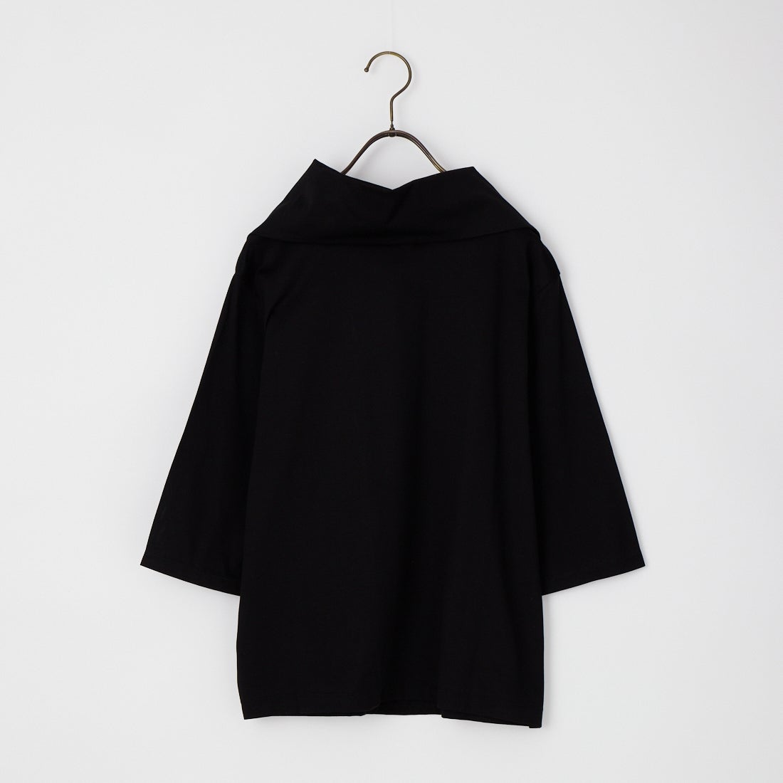 mizuiro ind [ミズイロインド] アシンメトリーカラープルオーバー [1-210071] 99 BLACK