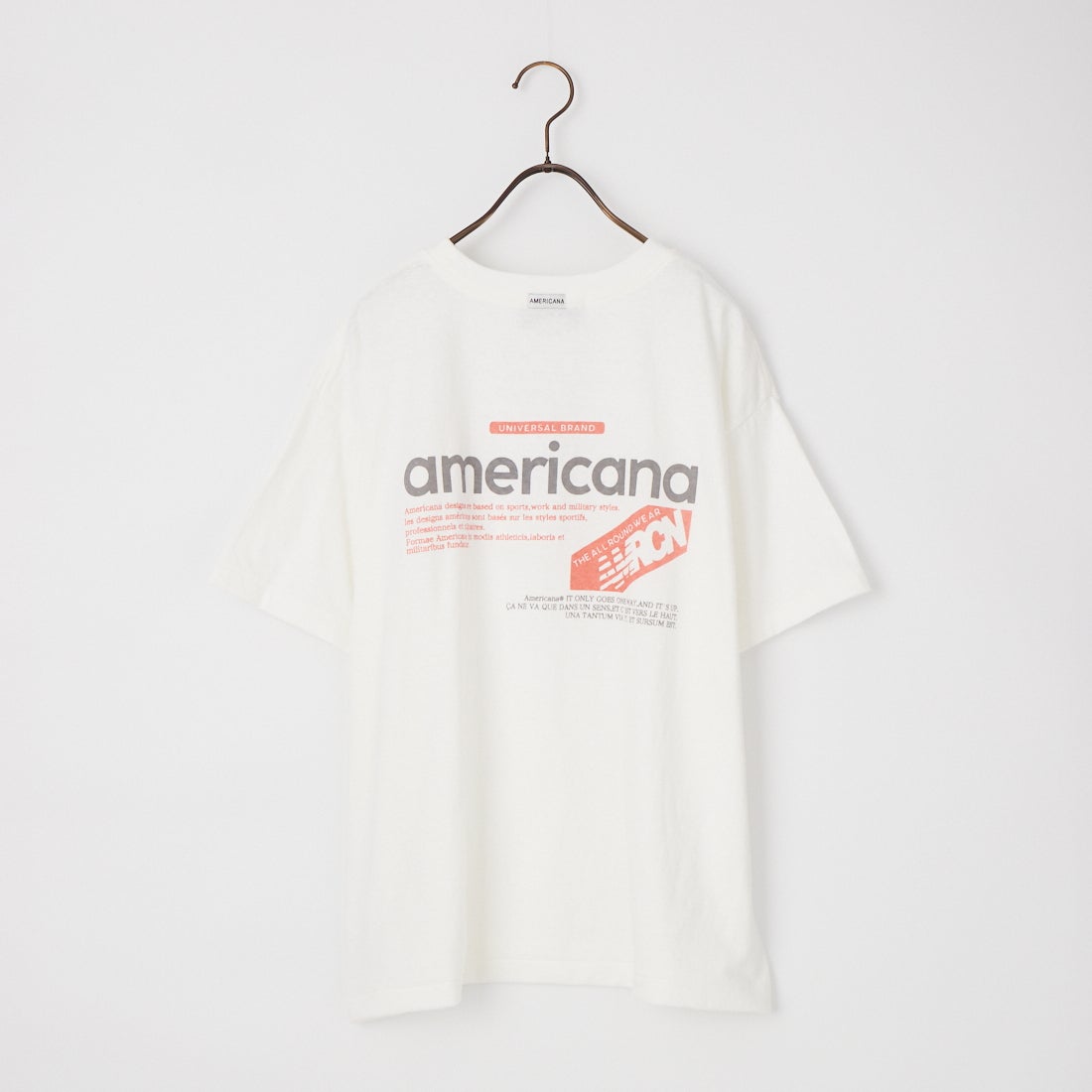 Americana [アメリカーナ] バックプリントTシャツ [BRF-808A-1