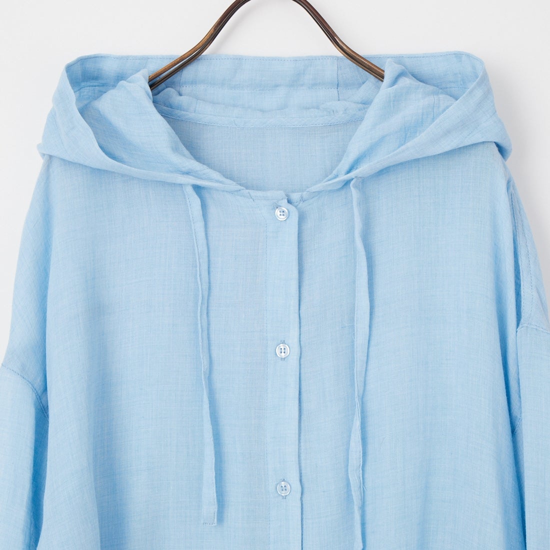 Jf Ready Made [ジェイエフレディメイド] ボイルシャンブレーフードシャツ [8565331-01] 81 ｻｯｸｽ