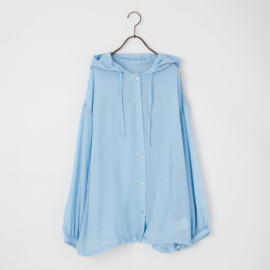 Jf Ready Made [ジェイエフレディメイド] ボイルシャンブレーフードシャツ [8565331-01] 81 ｻｯｸｽ