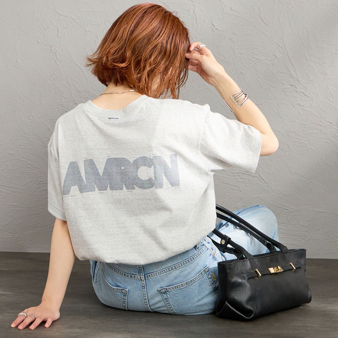 Americana [アメリカーナ] AMERCN バックプリントTシャツ [BRF-808A-2
