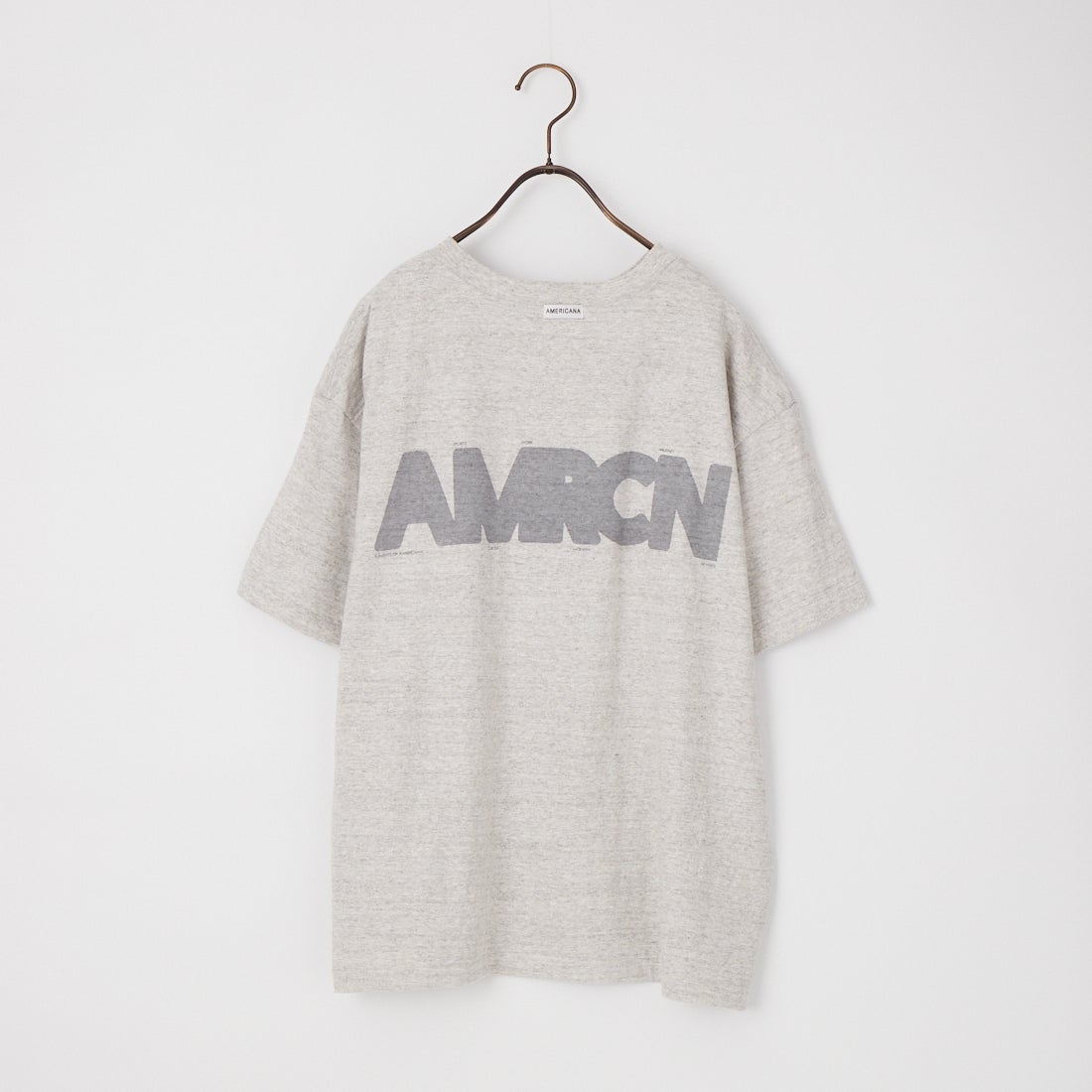 Americana [アメリカーナ] AMERCN バックプリントTシャツ [BRF-808A-2] ﾓｸｸﾞﾚｰ