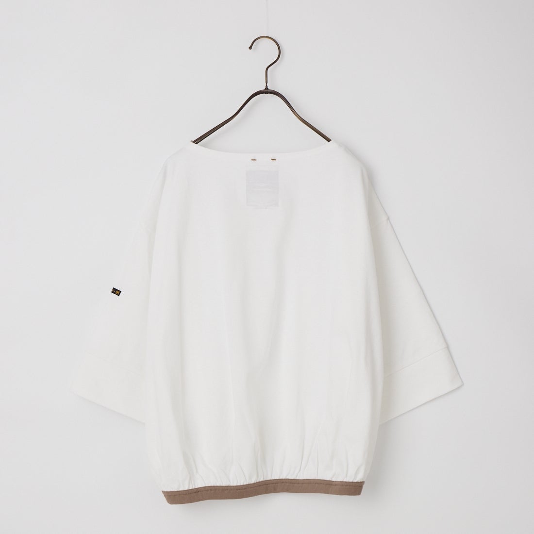 KHA:KI [カーキ] バックヘムラインバスクシャツ [MIL26HCS3477] WHITE/GRAY