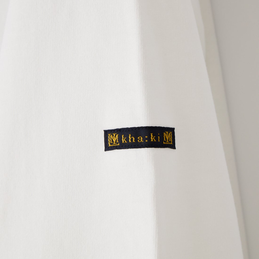 KHA:KI [カーキ] バックヘムラインバスクシャツ [MIL26HCS3477] WHITE/GRAY
