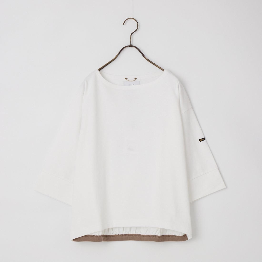 KHA:KI [カーキ] バックヘムラインバスクシャツ [MIL26HCS3477] WHITE/GRAY