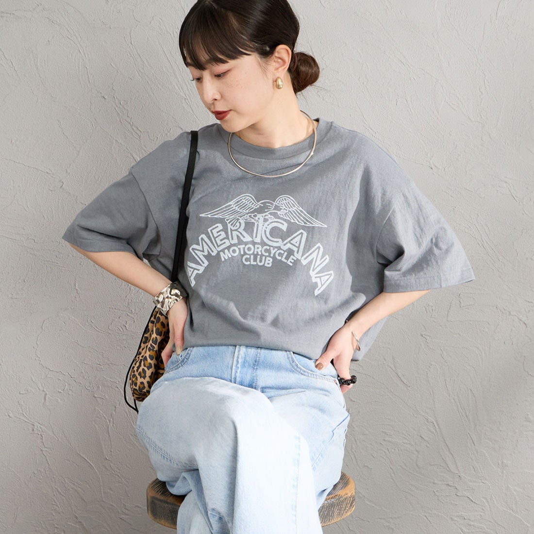 Americana [アメリカーナ] プリントTシャツ [BRF-808A-8]｜ジーンズ