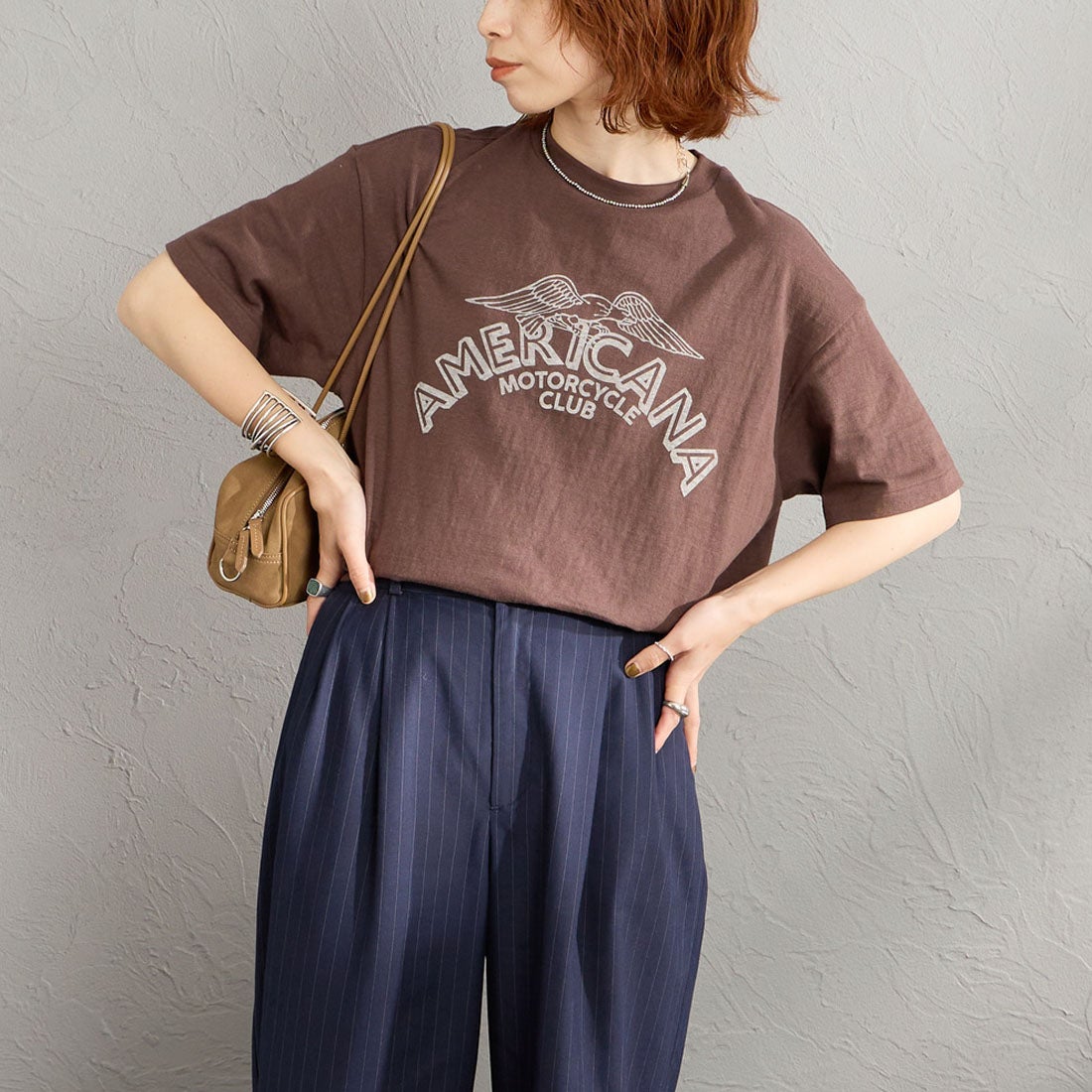 Dﾌﾞﾗｳﾝ&&モデル身長：158cm 着用サイズ：ONE SIZE&&